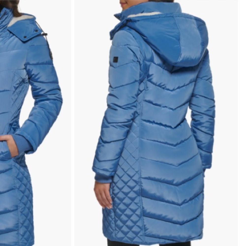 Kenneth Cole Women's Puffer Coat SZ-LG NWT - Picture 5 of 5